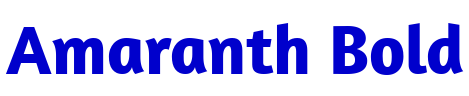 Amaranth Bold フォント